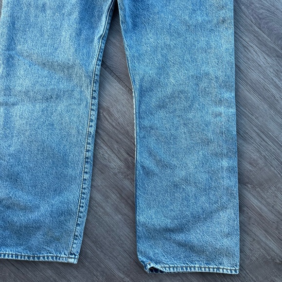 Levi's 501 Men's Blue Straight Jeans - Picture 7 of 8